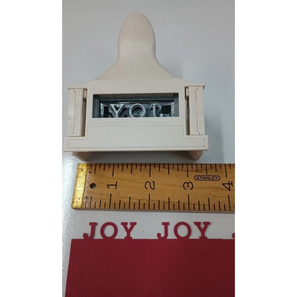 Martha Stewart JOY Folding Wing Edge Punch Holiday Cards Christmas Scrapbooking